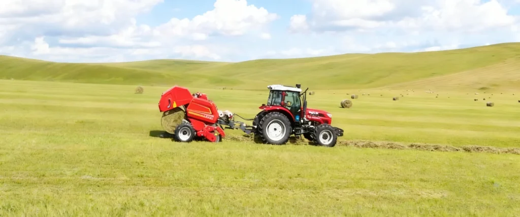 background of forage balers